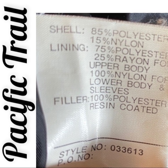 PACIFIC TRAIL VTG QUILTED FLEECE LINED RED COAT COASTAL GRANDMA CABINCORE, MED - Picture 6 of 9